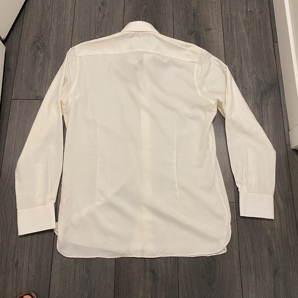 100 Hands Cashmere Cotton Shirt Size 42 / 16.5 NWT - Picture 7 of 9